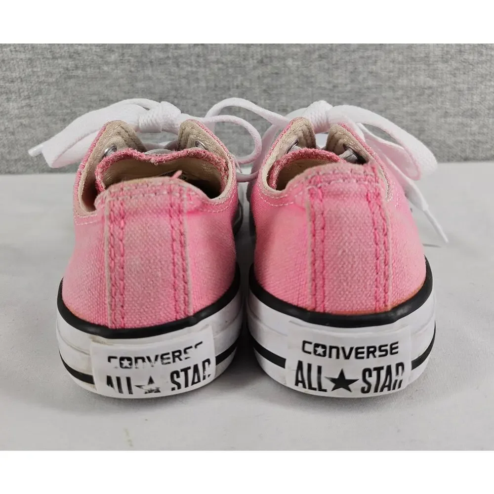 CONVERSE ALL STAR YOUTH PINK LOW TOP CHUCK TAYLOR SNEAKERS SIZE 11